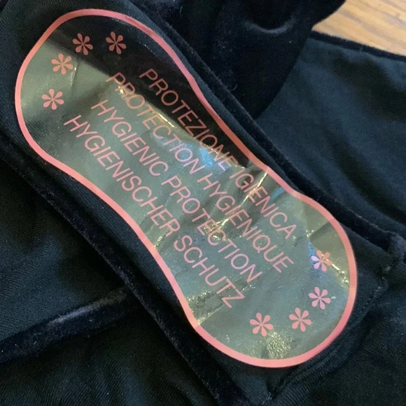 Balmain Designer Velvet Bikini Bottom Black Swim Bottom Size 40 or US Size 8 NWT - Picture 6 of 7